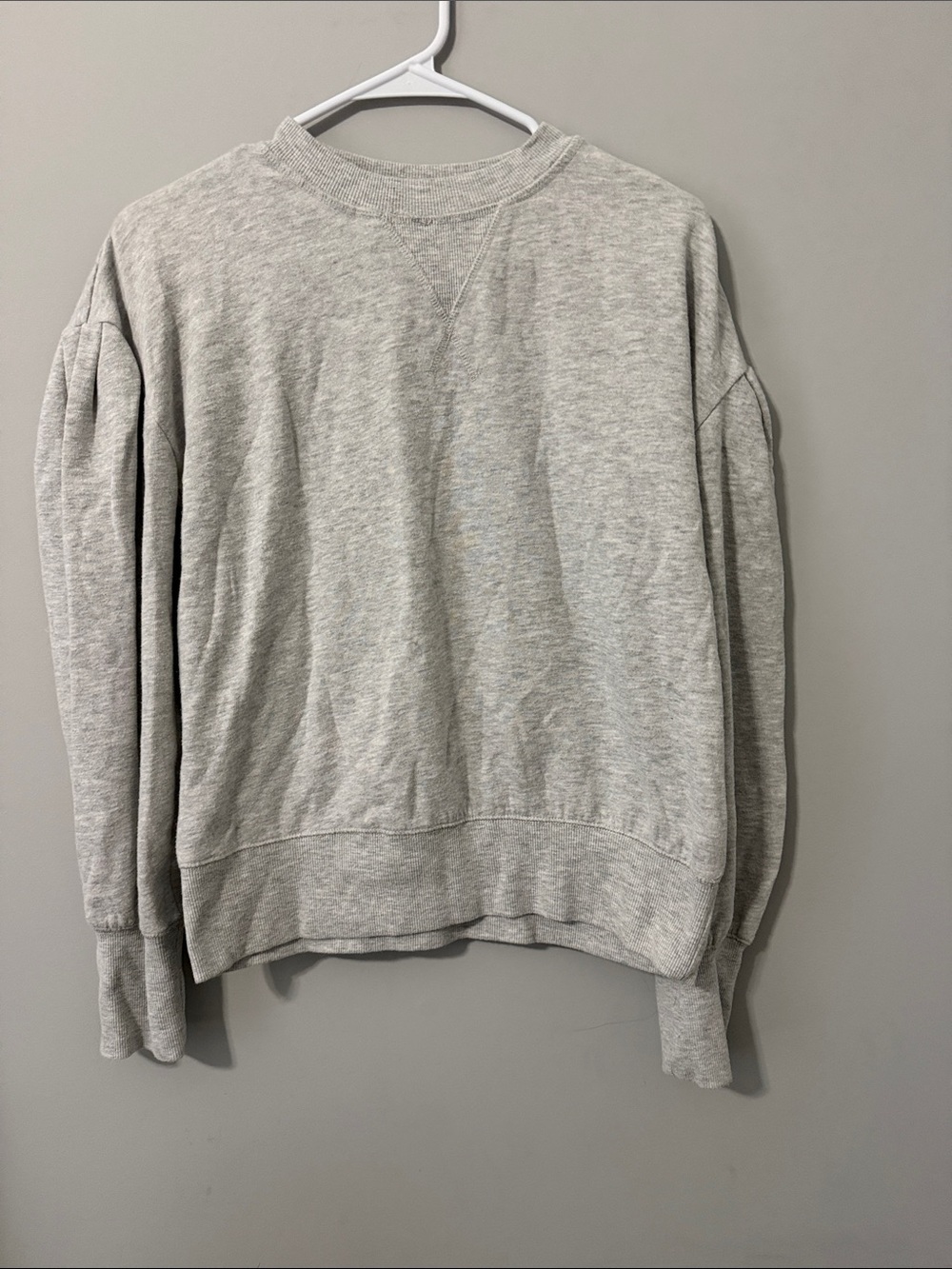 Crewneck Sweatshirt - Light Gray-Size XSmall